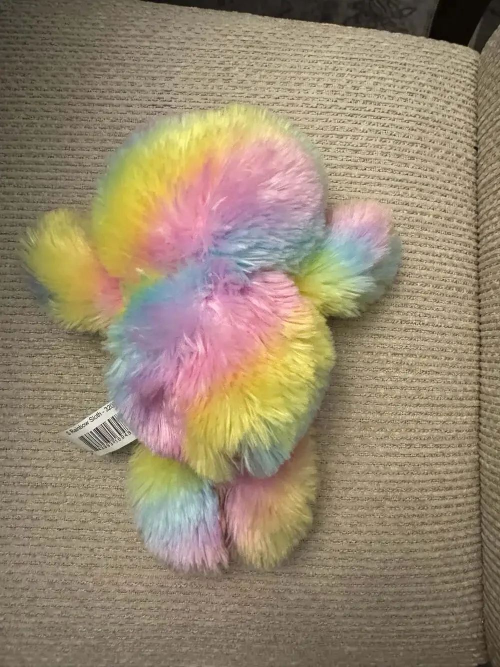 Hug Fun Rainbow Sloth Plush Stuffed Animal